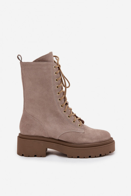 Bottines de travail FémininActivéturalnego en daim réchauffer Zazoo 4213 beige Bottines de travail FémininActivéturalnego en daim réchauffer Zazoo 4213 beige