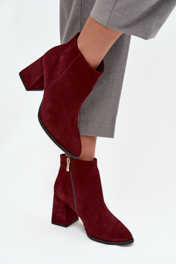 BottesActivéturalnego en daimu Obcas Słupek réchauffer Bourgogne Zazoo 3128