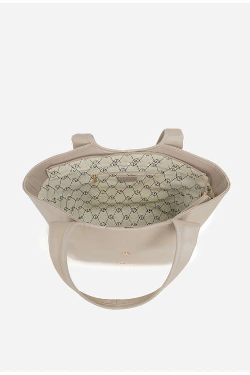 Ordinateur de poche Acheteurka avec boucles NOBO BAG6010-015 Brillammentbeige