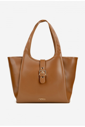 Sac à main shopper brun vif avec boucles NOBO BAG6010-017