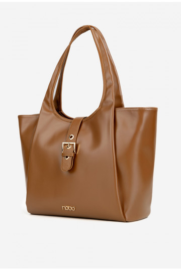 Sac à main shopper brun vif avec boucles NOBO BAG6010-017 2