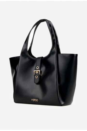 Sac à main shopper noir avec boucles NOBO BAG6010-020 2