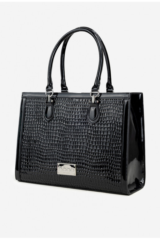 avec effet vernis Ordinateur de pocheTłoczonym Un exemple NOBO BAG6150-M20 noir