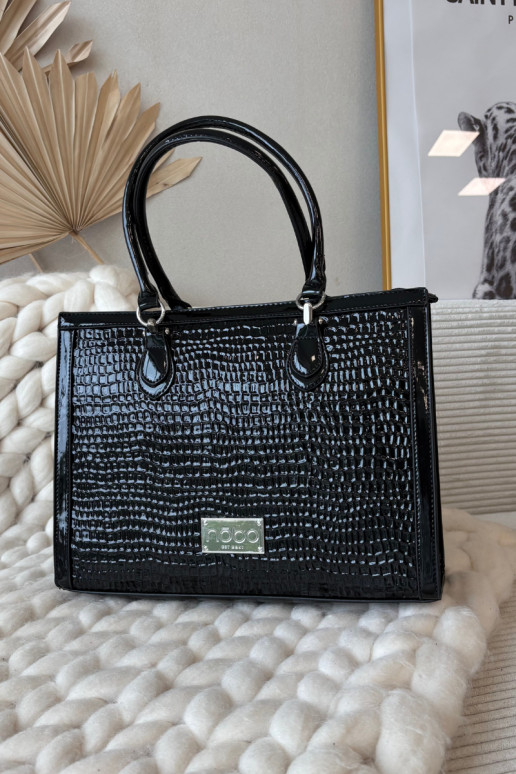avec effet vernis Ordinateur de pocheTłoczonym Un exemple NOBO BAG6150-M20 noir