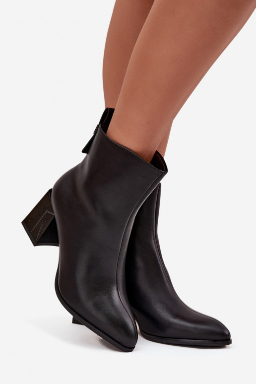 réchauffer Bottes avec des talonsActivéturalnej Skóry Vinceza 66812 couleur noire