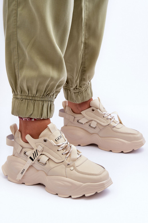 baskets Chaussures modèle baskets GOE MM2N4015 beige