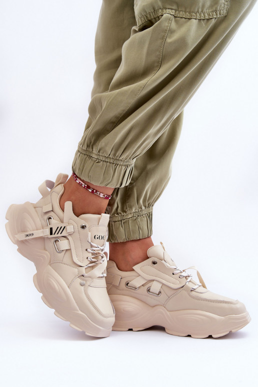 baskets Chaussures modèle baskets GOE MM2N4015 beige