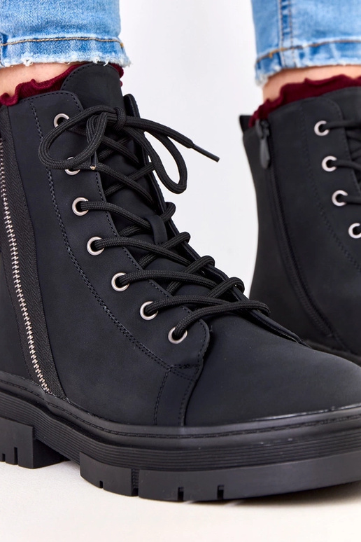 Bottes de travail noires pour femmes...