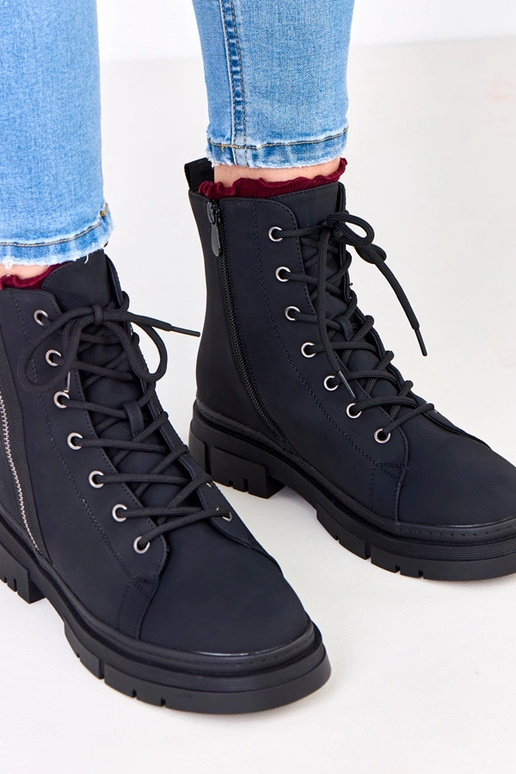 Bottes de travail noires pour femmes...
