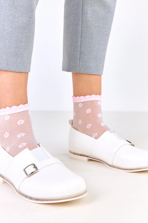 Bottines blanches pour femmes avec...