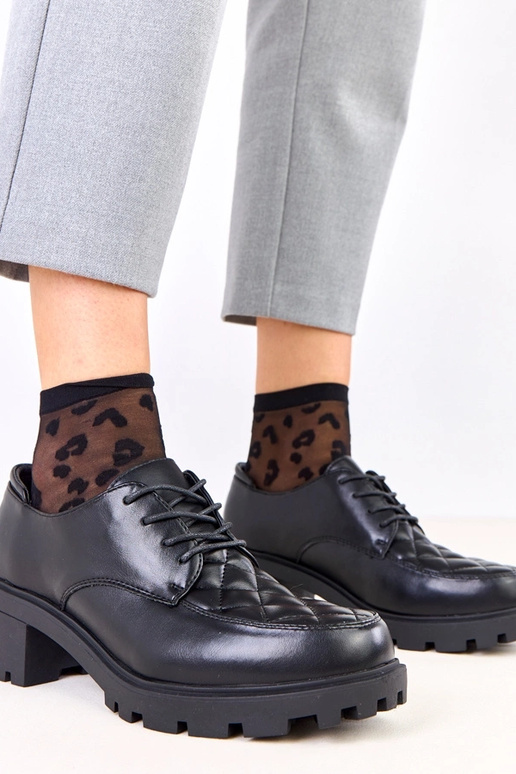 Bottines noires avec couture Kensey