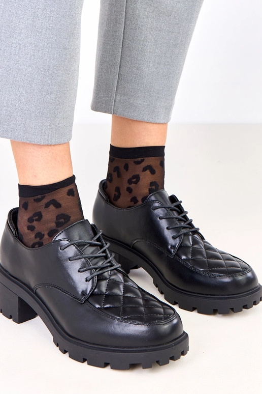 Bottines noires avec couture Kensey