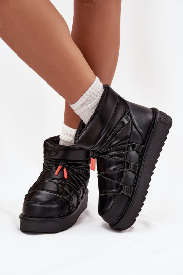 Bottes de neige Féminin avec une plateforme D.Franklin DFSH370020 couleur noire