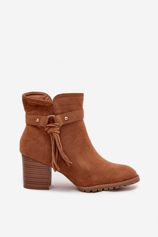 Bottes pour femmes avec des franges marron Rosabella Bottes pour femmes avec des franges marron Rosabella