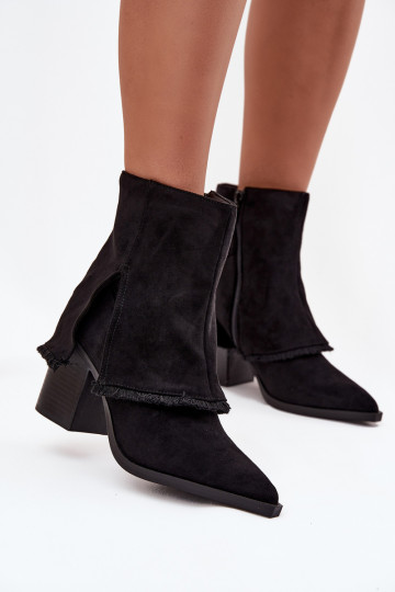 Bottes pour femmesDANSyÀiniętą CholeÀką couleur noire Idalia