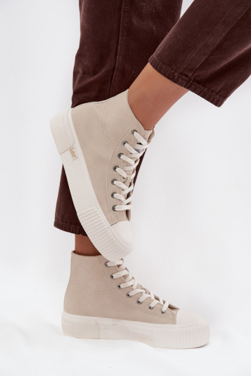 Chaussures de loisirs avec plateforme, LEE 50253002.35E ISLA INOMEN MID, sable