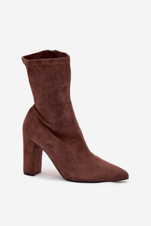 Bottines pour femmes avec coutures couleur marron "Rosivelle"