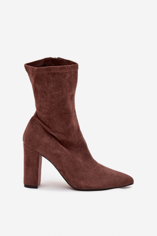 Bottines pour femmes avec coutures couleur marron "Rosivelle"