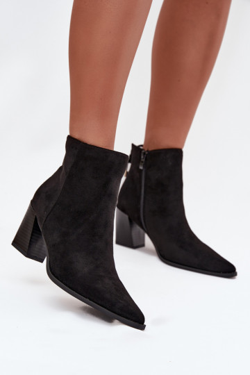 Bottines noires pour femmes avec détails stylés Halisse 2