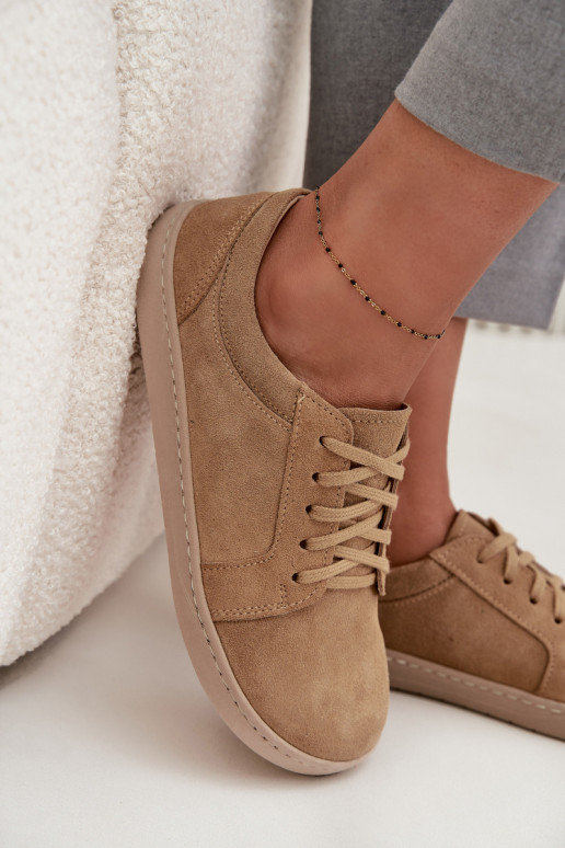 chaussures décontractées Typu BarefootActivéturalnego en daimu Zazoo 314 beige