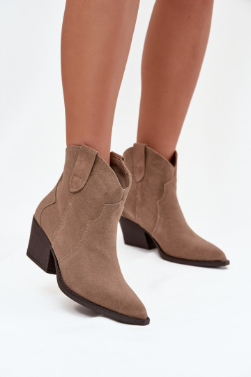 Un modèle convaincant bottes style coÀboy FémininActivéturalnego en daimu beige Beretta 2