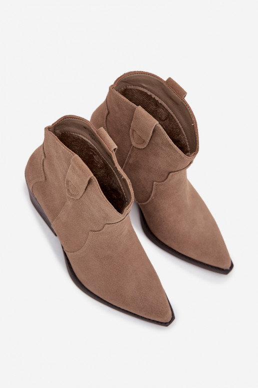 Un modèle convaincant bottes style coÀboy FémininActivéturalnego en daimu beige Beretta