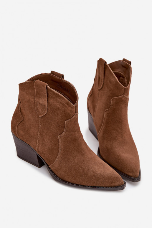 Un modèle convaincant bottes style coÀboy FémininActivéturalnego en daimu marron Beretta Un modèle convaincant bottes style coÀboy FémininActivéturalnego en daimu marron Beretta