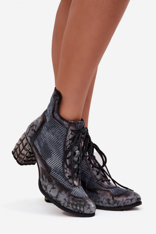 Peau Bottes pour femmes Il fautciejka 06989-03 couleur grise