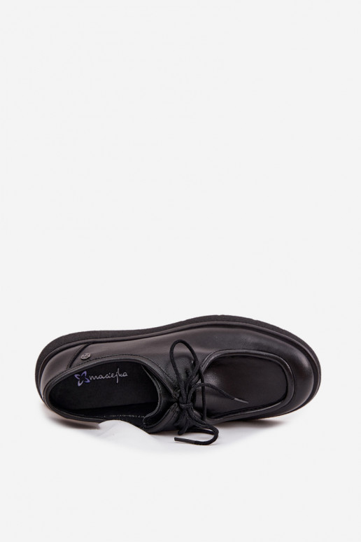 Peau chaussures Féminin Il fautciejka K7189-01 couleur noire Peau chaussures Féminin Il fautciejka K7189-01 couleur noire