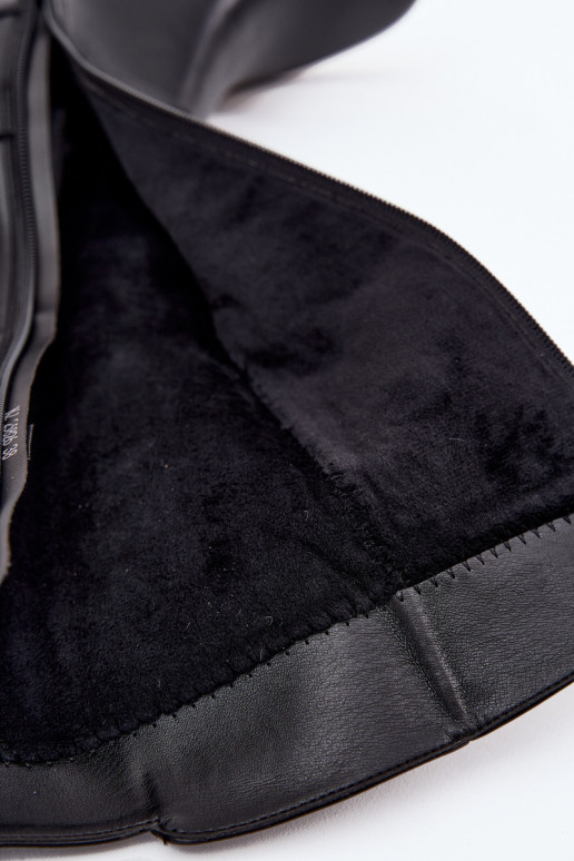 réchauffer bottes pour femmes Klocke avec des sangles Sergio Leone KZ25826 couleur noire réchauffer bottes pour femmes Klocke avec des sangles Sergio Leone KZ25826 couleur noire