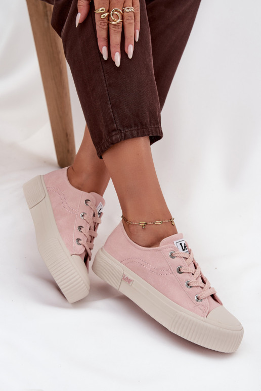 Chaussures de loisirs avec une plateforme LEE ISLA C DANSOMEN LODANS 50253001.78E couleur rose