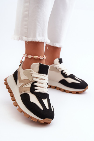 Chaussures modèle baskets baskets Féminin couleur noire Kalelia