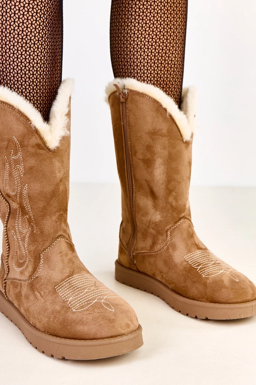 Bottes de neige bleu clair avec...