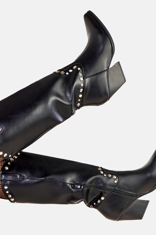 Bottes de cow-boy pour femmes noires...