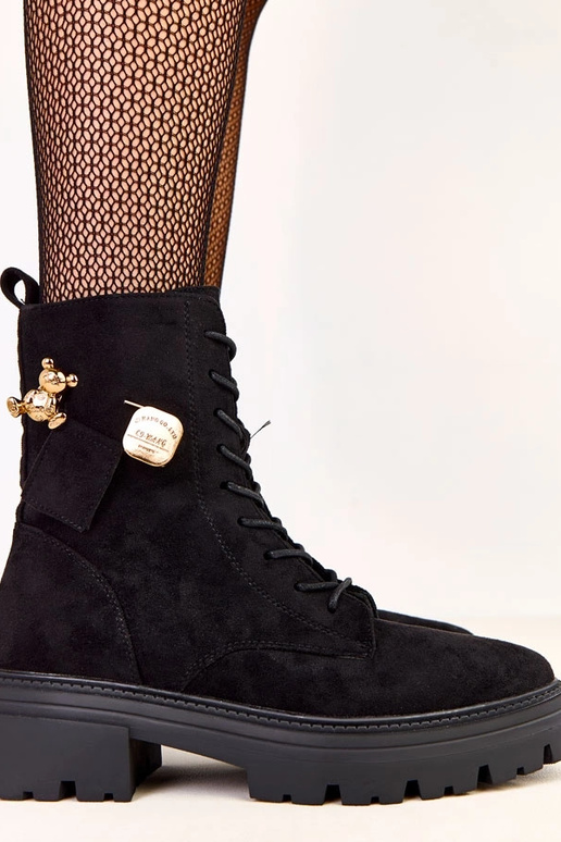 Bottes de randonnée noires pour...