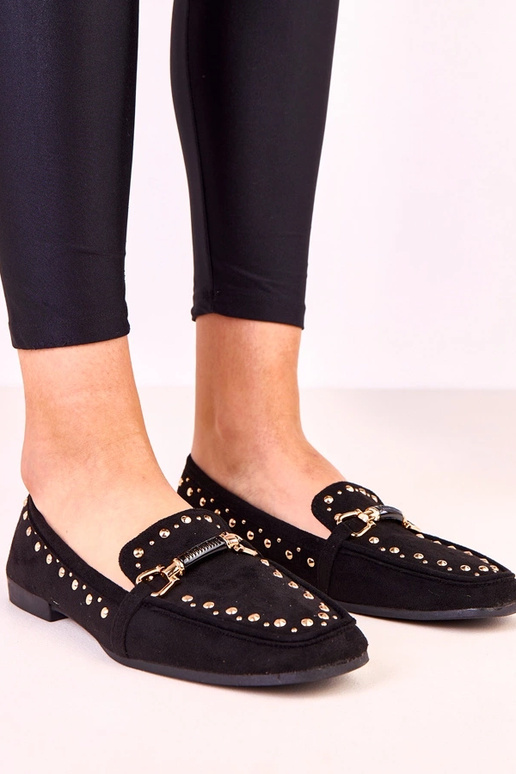 Ballerines noires en simili daim avec...