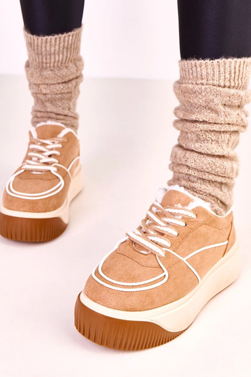 Baskets chaudes marron à... 2