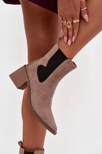 Peau en daim Bottes avec chauffage à l intérieur Artiker 57C0045 beige