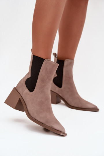 Peau en daim Bottes avec chauffage à l intérieur Artiker 57C0045 beige 2