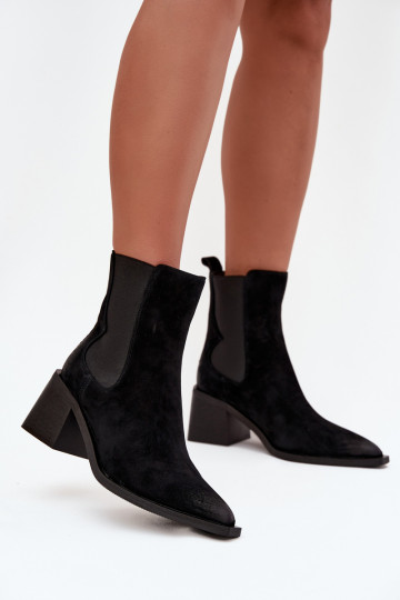 Peau en daim Bottes avec chauffage à l intérieur Artiker 57C0049 couleur noire