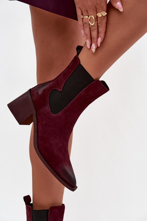 Peau en daim Bottes avec chauffage à l intérieur Artiker 57C0048 Bourgogne Peau en daim Bottes avec chauffage à l intérieur Artiker 57C0048 Bourgogne