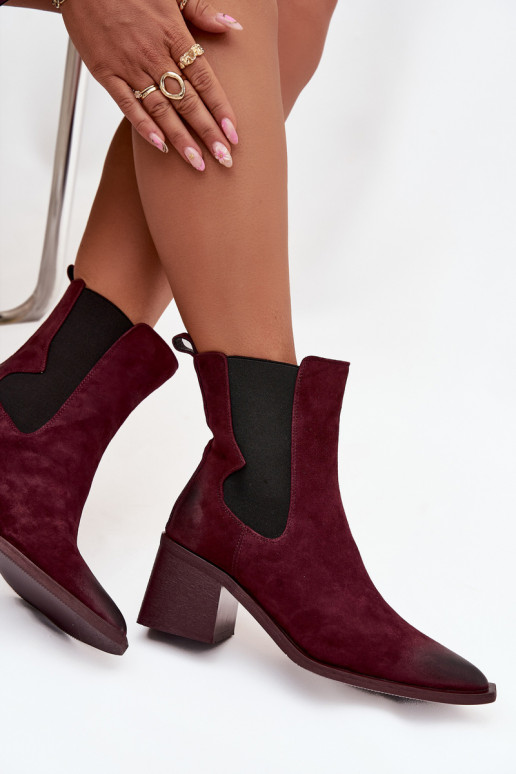 Peau en daim Bottes avec chauffage à l intérieur Artiker 57C0048 Bourgogne Peau en daim Bottes avec chauffage à l intérieur Artiker 57C0048 Bourgogne