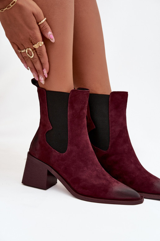 Peau en daim Bottes avec chauffage à l intérieur Artiker 57C0048 Bourgogne Peau en daim Bottes avec chauffage à l intérieur Artiker 57C0048 Bourgogne