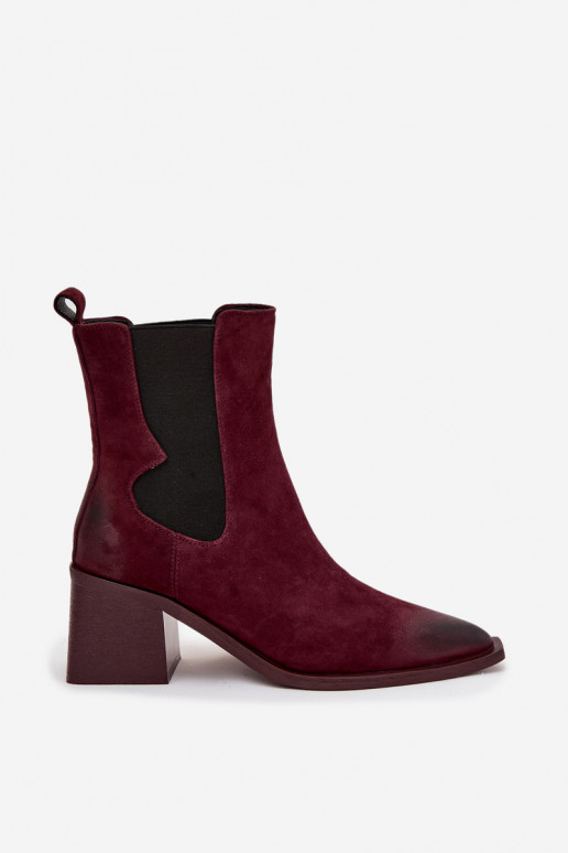 Peau en daim Bottes avec chauffage à l intérieur Artiker 57C0048 Bourgogne Peau en daim Bottes avec chauffage à l intérieur Artiker 57C0048 Bourgogne