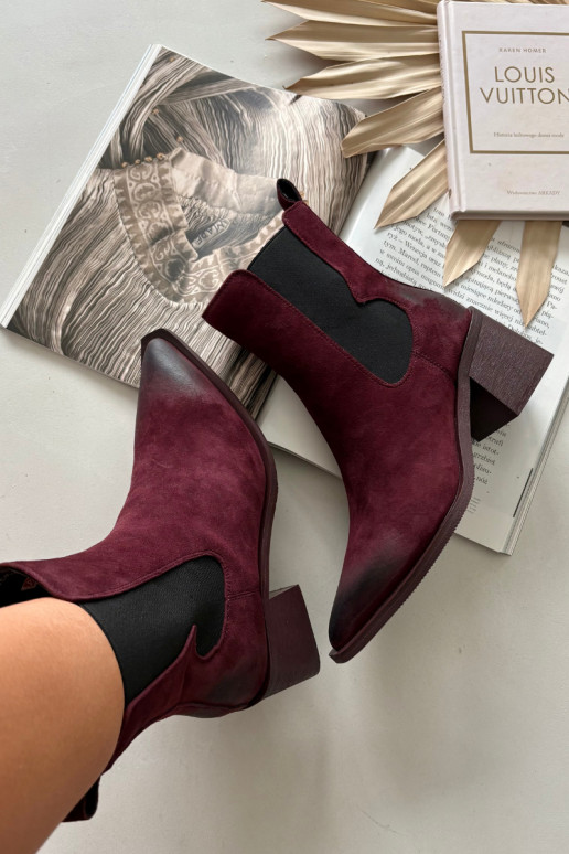 Peau en daim Bottes avec chauffage à l intérieur Artiker 57C0048 Bourgogne Peau en daim Bottes avec chauffage à l intérieur Artiker 57C0048 Bourgogne