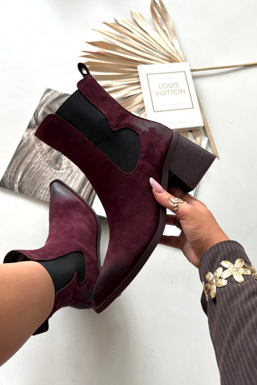 Peau en daim Bottes avec chauffage à l intérieur Artiker 57C0048 Bourgogne Peau en daim Bottes avec chauffage à l intérieur Artiker 57C0048 Bourgogne