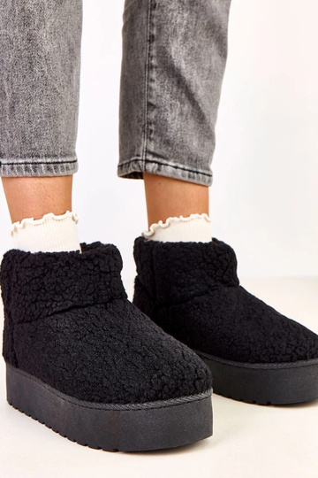 Bottes en neige noires avec...