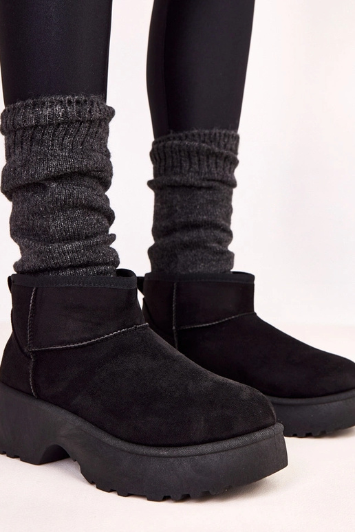 Bottes basses noires imperméables en...