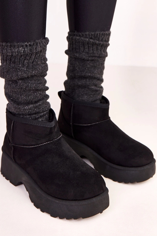 Bottes basses noires imperméables en...