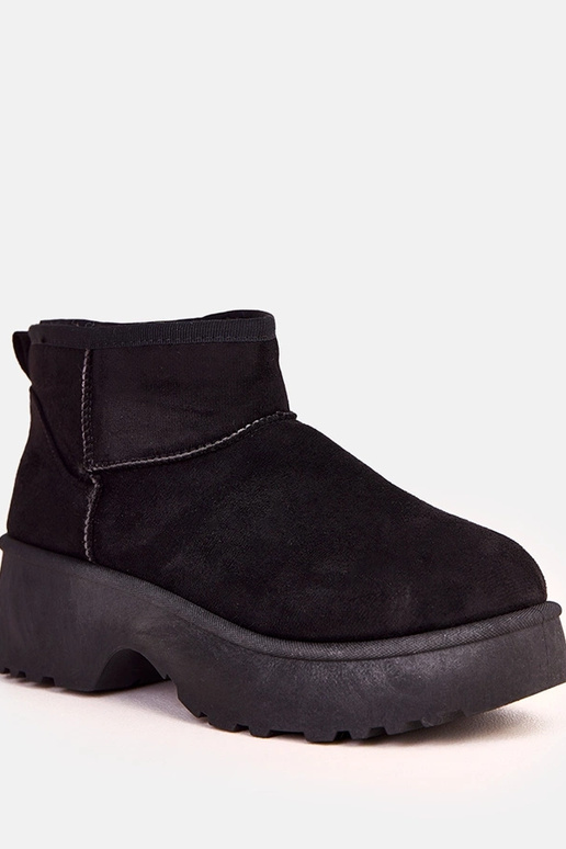 Bottes basses noires imperméables en...